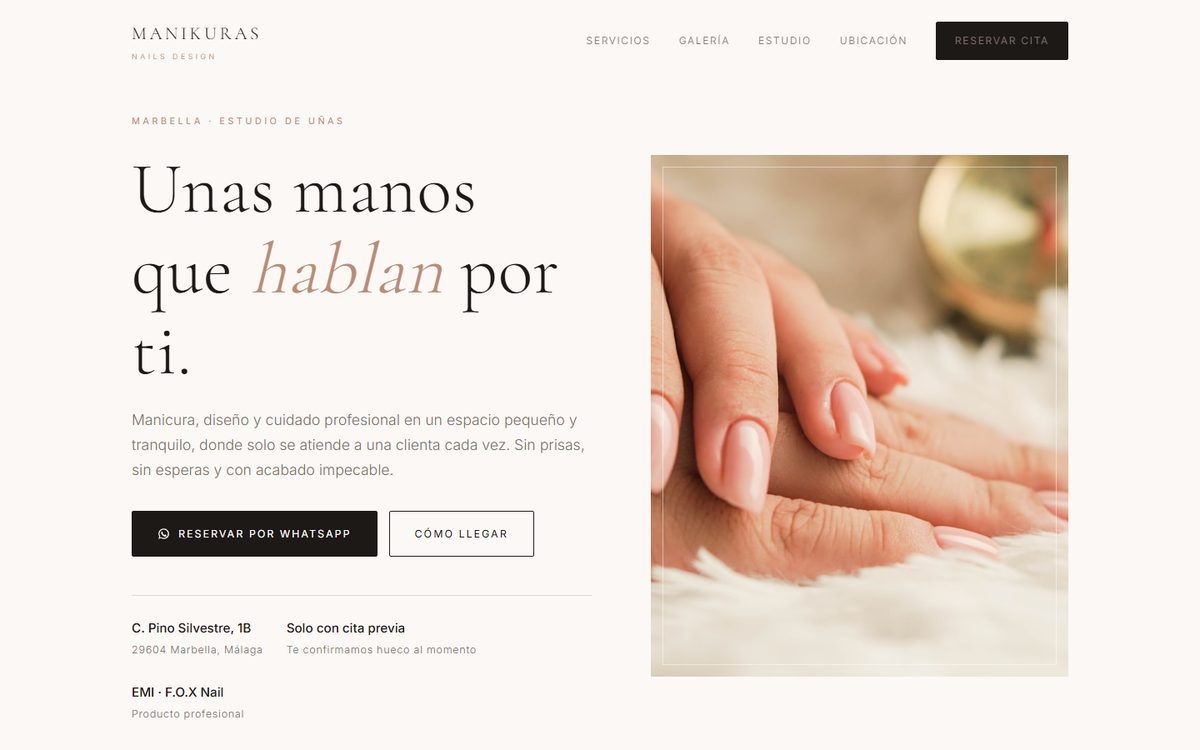 Web de Manikuras Nails