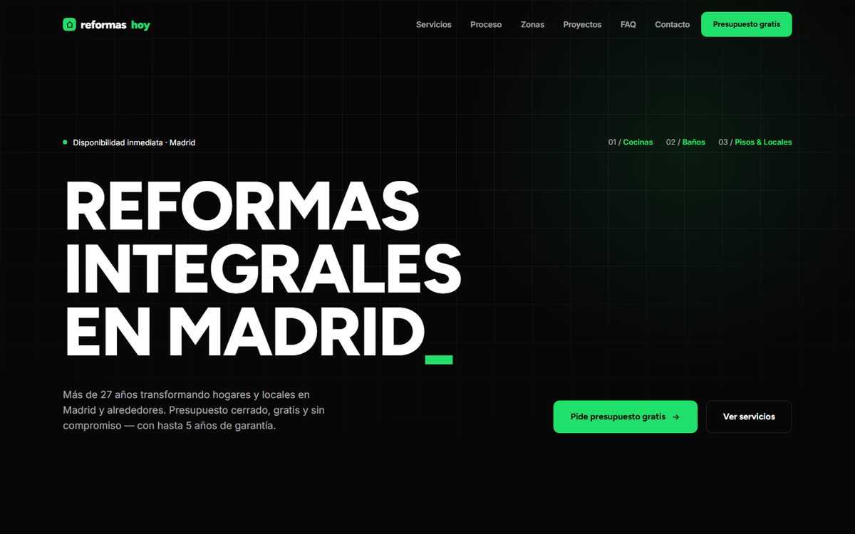Web de Reformas Hoy